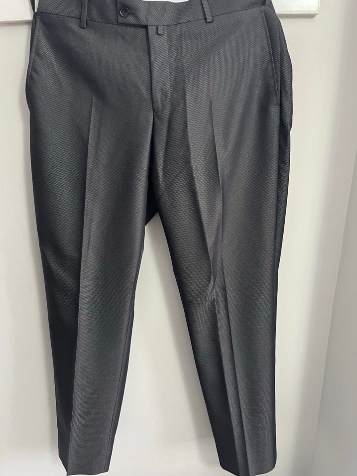 Gri Modern Klasik Erkek Takım Elbise - Görsel 3