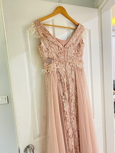 Abiye toz pembe - Görsel 4