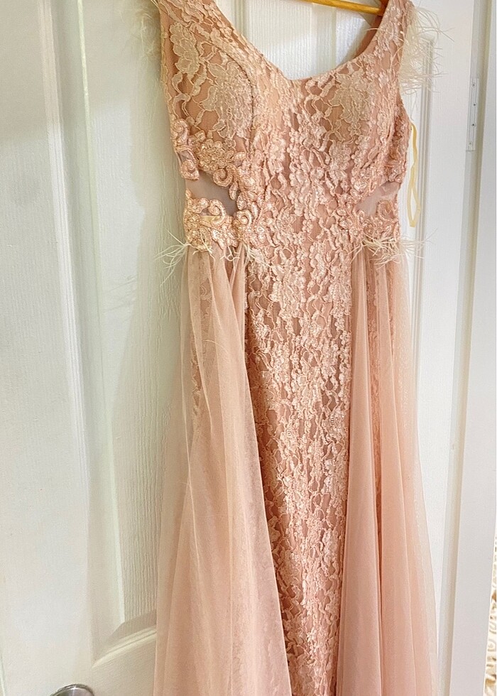 Abiye toz pembe - Görsel 3