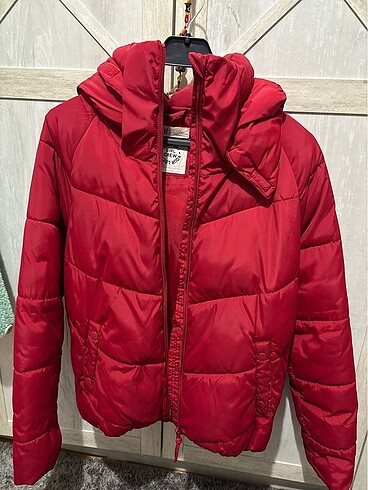 H&M Kırmızı Mont Çocuk Yetişkin