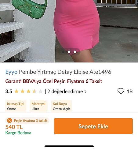 m Beden pembe Renk Pembe mini elbise