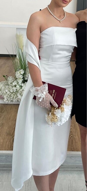 xs Beden beyaz Renk Batty&sam nikah elbisesi