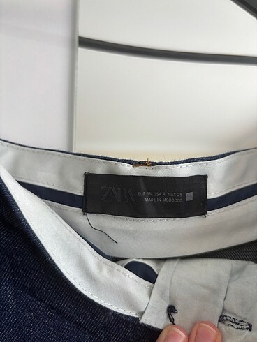 s Beden lacivert Renk Zara high west wide leg jean