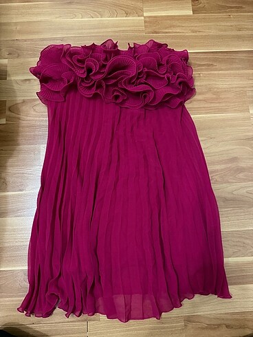 Zara straplez elbise