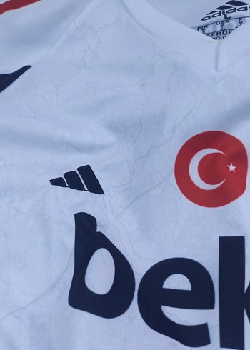 Beyaz Beşiktaş Baskılı Erkek Tişört - Görsel 11