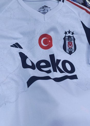 Beyaz Beşiktaş Baskılı Erkek Tişört - Görsel 9