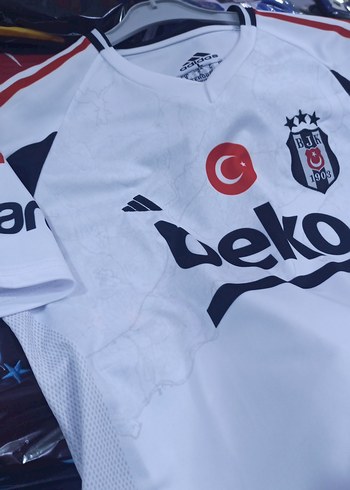 Beyaz Beşiktaş Baskılı Erkek Tişört - Görsel 8