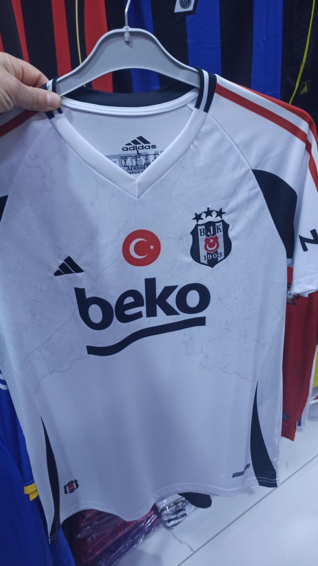 Beyaz Beşiktaş Baskılı Erkek Tişört - Görsel 3