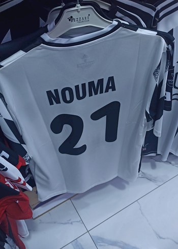 Beyaz Baskılı Erkek Kısa Kollu Jersey - Görsel 3