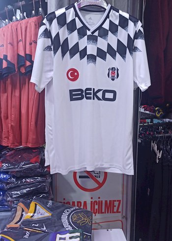Beyaz Baskılı Erkek Kısa Kollu Jersey - Görsel 7