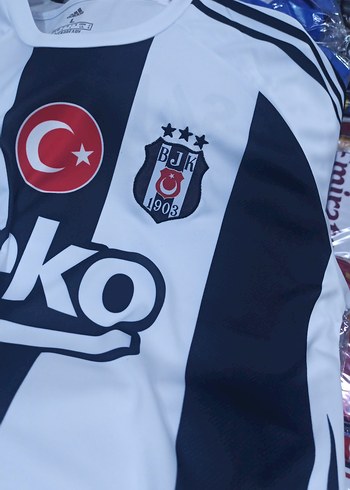 Erkek Beşiktaş Siyah Beyaz Forma - Görsel 5