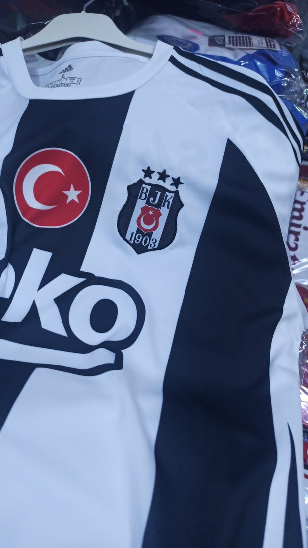 Erkek Beşiktaş Siyah Beyaz Forma - Görsel 5