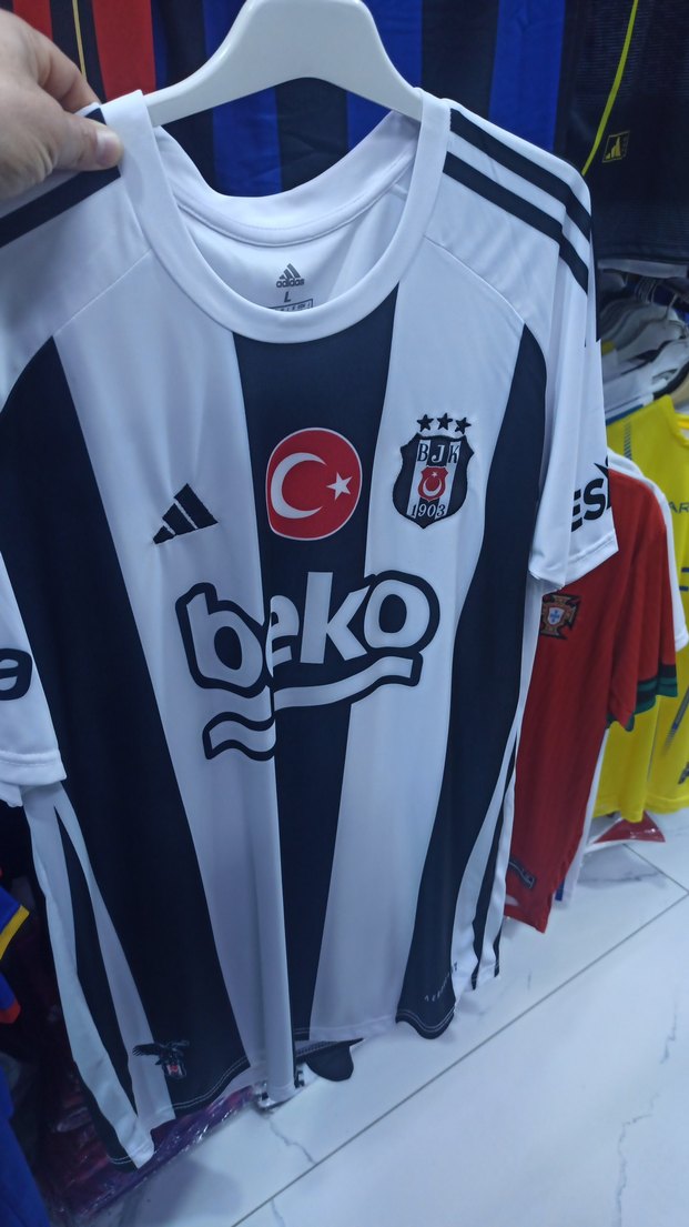 Erkek Beşiktaş Siyah Beyaz Forma - Görsel 2