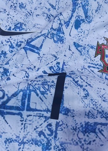 Erkek Mavi Baskılı Kısa Kollu Spor Tişört - Görsel 9