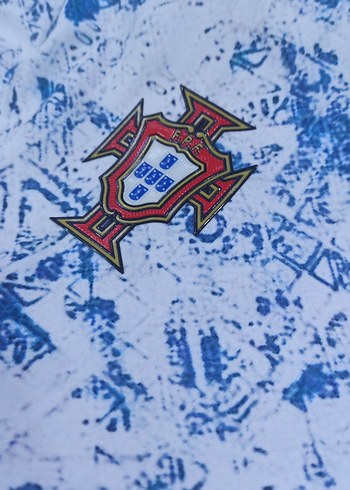 Erkek Mavi Baskılı Kısa Kollu Spor Tişört - Görsel 7