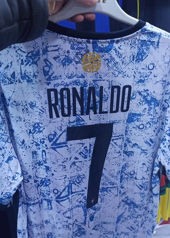 Erkek Mavi Baskılı Kısa Kollu Spor Tişört - Görsel 4