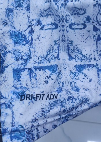 Erkek Mavi Baskılı Kısa Kollu Spor Tişört - Görsel 11