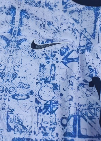 Erkek Mavi Baskılı Kısa Kollu Spor Tişört - Görsel 8