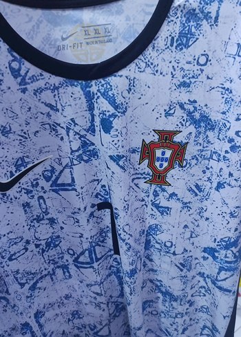 Erkek Mavi Baskılı Kısa Kollu Spor Tişört - Görsel 2