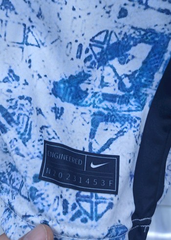 Erkek Mavi Baskılı Kısa Kollu Spor Tişört - Görsel 10