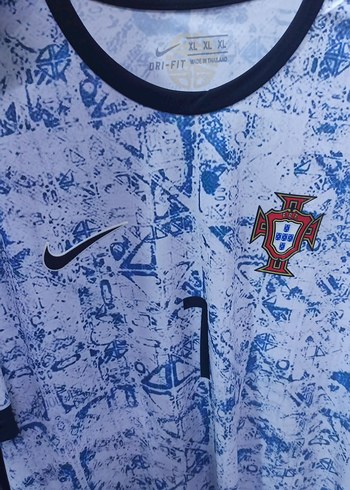 Erkek Mavi Baskılı Kısa Kollu Spor Tişört - Görsel 3