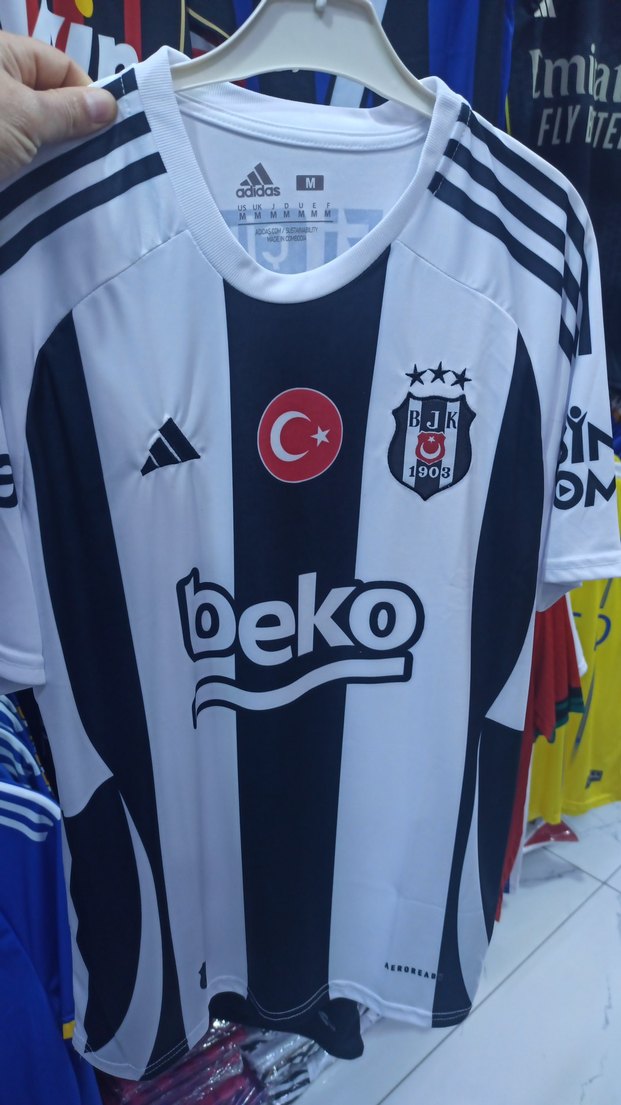 BJK Erkek Pamuklu Baskılı Kısa Kollu Tişört - Görsel 2