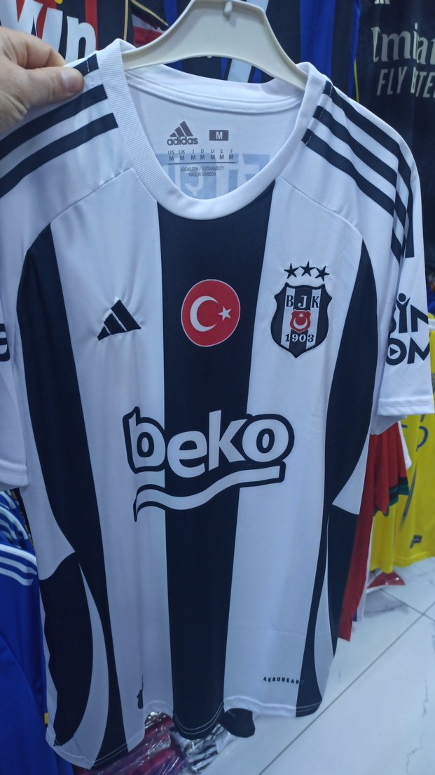 BJK Erkek Pamuklu Baskılı Kısa Kollu Tişört - Görsel 3