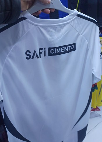 Erkek Beyaz Siyah Çizgili Spor Forma - Görsel 6