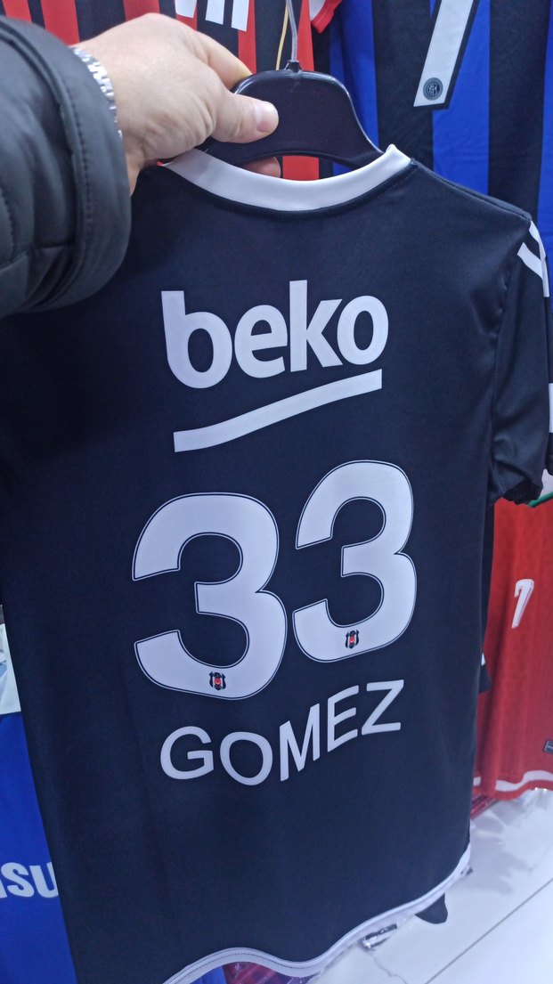 Siyah Adidas Beşiktaş Kısa Kollu Forma - Görsel 4