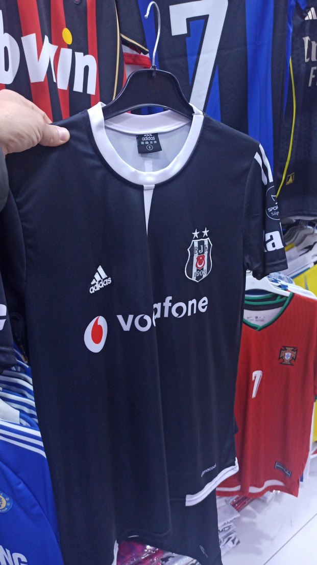 Siyah Adidas Beşiktaş Kısa Kollu Forma - Görsel 3