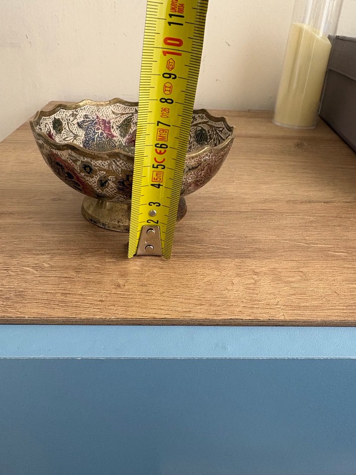 Çiçek Desenli Bohem prinç Tabak - Görsel 5