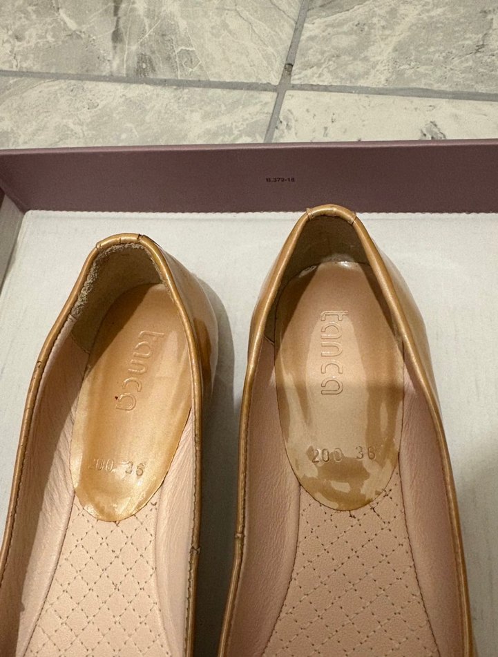 Bej Dolgu Topuklu Kadın Babet Taşlı - Görsel 3