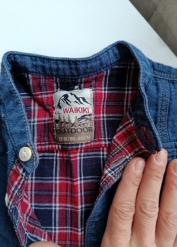 Renkli Erkek Çocuk Düğmeli Denim Ceket - Görsel 5