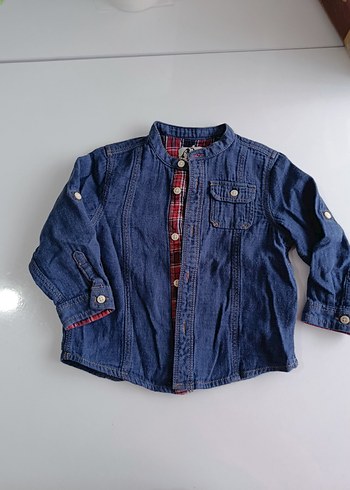 Renkli Erkek Çocuk Düğmeli Denim Ceket - Görsel 3