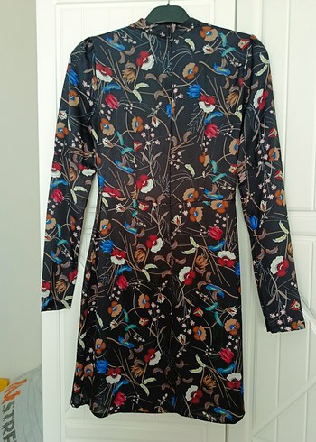 Çiçek Desenli Uzun Kollu Bohem Elbise - Görsel 2