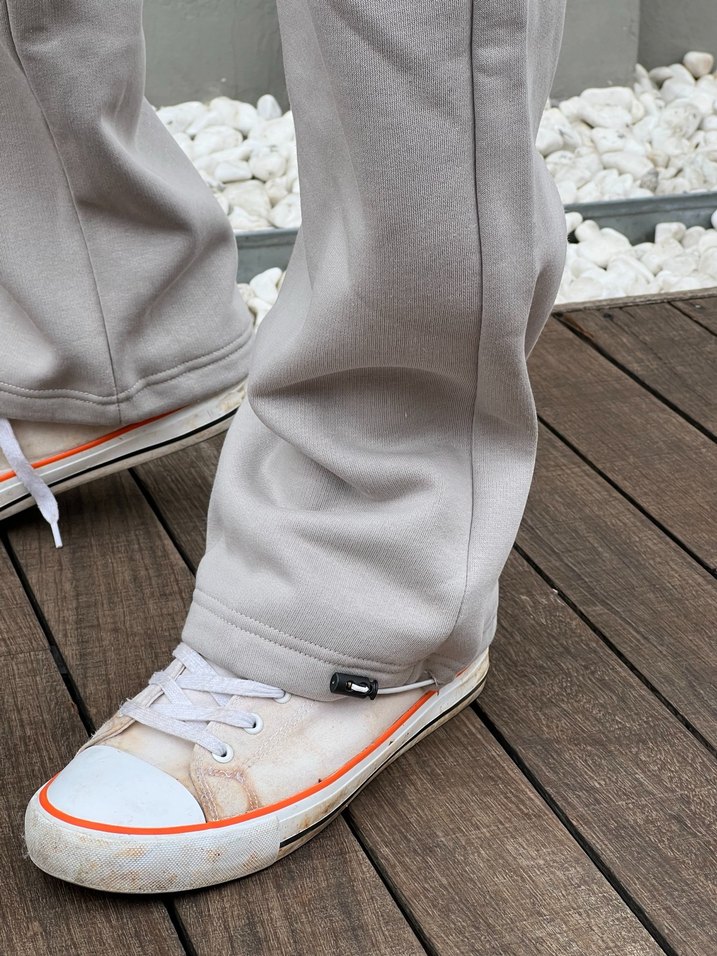 Gri Oversize Unisex Eşofman Altı - Görsel 4