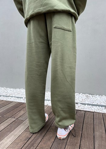 Haki Oversize Unisex Eşofman Altı - Görsel 5