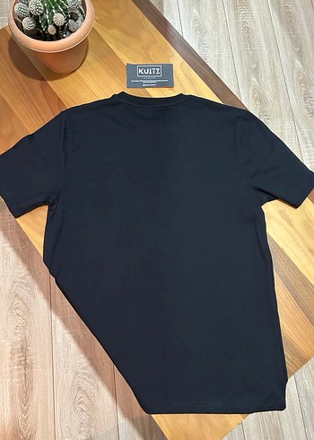 Siyah Basic Kalıp Unisex Tişört - Görsel 4