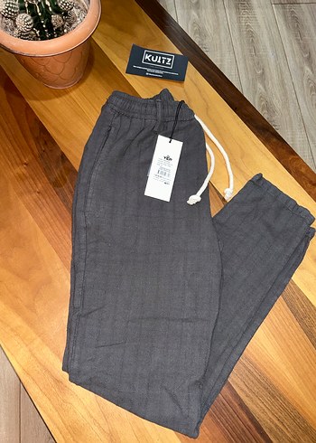 Haki Modern Keten Pantolon Yüksek Kalite - Görsel 6