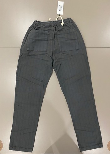 Haki Modern Keten Pantolon Yüksek Kalite - Görsel 2