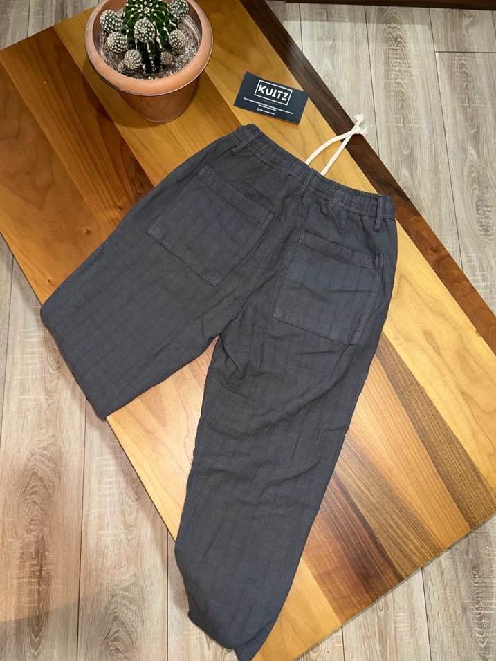 Haki Modern Keten Pantolon Yüksek Kalite - Görsel 5