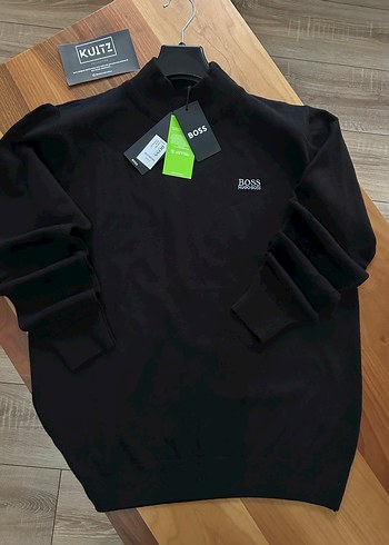BOSS Hugo Erkek Siyah Casual Boğazlı Sweatshirt - Görsel 2
