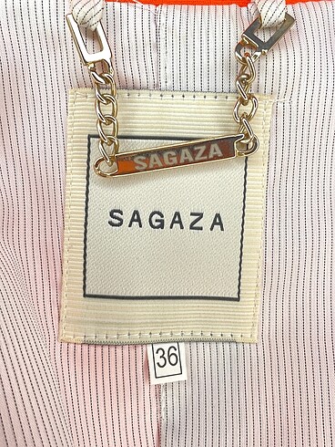36 Beden turuncu Renk Sagaza Madrid Blazer %70 İndirimli.