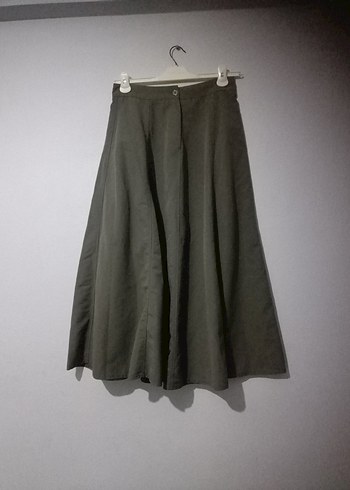 haki yeşil Kısa Boy Pileli Hamile Ceketi - Görsel 3