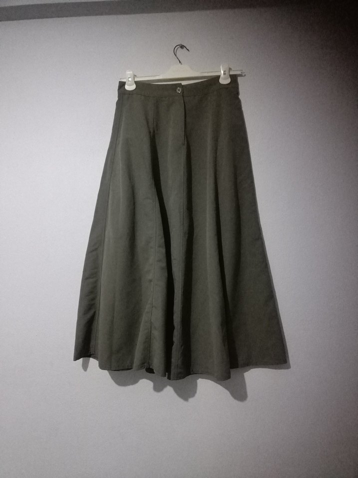 haki yeşil Kısa Boy Pileli Hamile Ceketi - Görsel 3