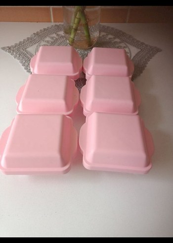 Pastel Pembe Kapaklı Saklama Kapları Seti - Görsel 3