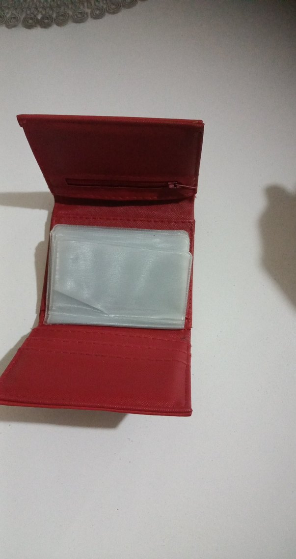 Kırmızı Deri Kadın Cüzdanı Tokalı - Görsel 4