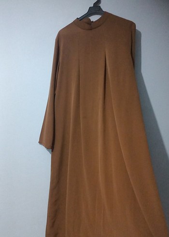 karamel Uzun Kollu Salaş Tunik - Görsel 2