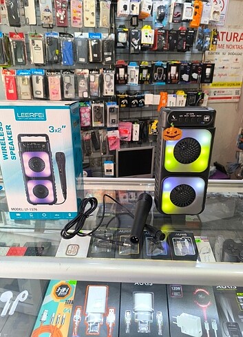 MİKROFONLU IŞIKLI BLUETOOTH HOPARLÖR 