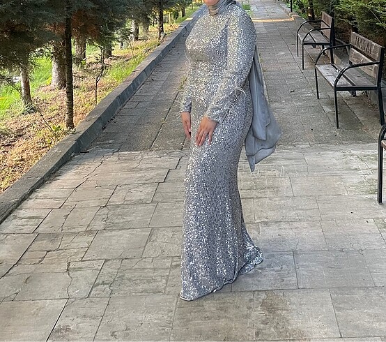 44 Beden çeşitli Renk Payetli elbise